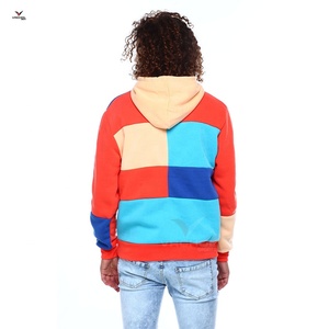 Nouveaux sweats à capuche unisexes en coton aux couleurs contrastées avec logo personnalisé - Product Image 5