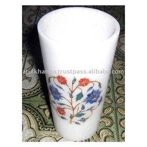 Pierre naturelle décorative, verre blanc - Product Image 1