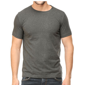 Charcoal Melange cuello redondo media manga camiseta hombres SofSpun Jersey Crew camiseta 95051 Unisex orgánico RPET camiseta - Product Image 1