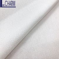 Tissu Jacquard Brocart Tissé Taïwanais LCUH034 100% Polyester Blanc pour Vêtements, Mariages, Textiles de Maison, Décoration, Accessoires et Rideaux