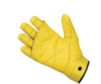 Guantes de rescate de cuero de cabra para cuerda rápida, guantes tácticos con pantalla táctil