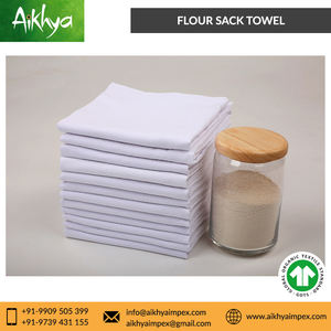 Serviettes à vaisselle en coton biologique lavables en machine, blanches, sans peluches et très absorbantes, tissage uni pour la cuisine - Product Image 6