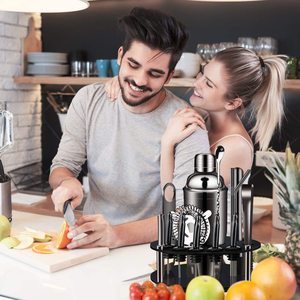 Ensemble de vin en acier inoxydable de 550ml en vente directe du fabricant avec shakers en cuivre - Product Image 4