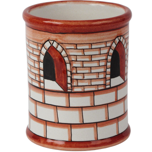 Soporte de cerámica para decoración del hogar, utensilio italiano hecho a mano - Product Image 1