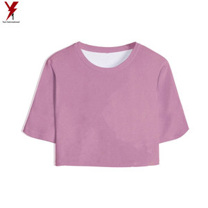 2021 Custom Logo Summer T-Shirts Womens Crop <b>Tops</b> crop <b>tops</b> t-shirts women - Product Image 5