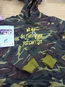 Sweat à capuche pour homme anti-rétrécissement à motif de designer qualité 60% coton 40% polyester camouflage manteau d'hiver grande taille - Product Image 5