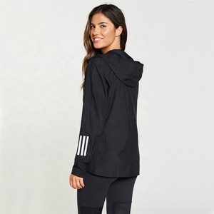 Conjunto Deportivo de Dos Piezas para Mujer, Chaqueta Cortavientos de Nailon con Capucha y Pantalones, Ligero, Transpirable, para Gimnasio, Ejercicio, Aire Libre - Product Image 4