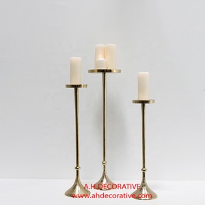 Juego de 3 portavelas de Metal con forma de T para decoración de balcón, centro de mesa, candelabro de lujo - Product Image 4