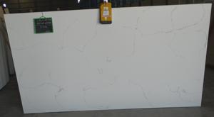 Plan de travail de cuisine en quartz naturel à 93% de style moderne Calacatta New Veins, grande dalle de 30 mm d'épaisseur, durable, application murale - Product Image 4