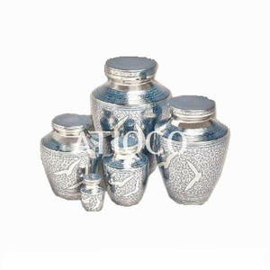 โกศใส่ศพทำจากอลูมิเนียมทองเหลืองแข็งมีสไตล์คลาสสิกเพื่อความทรงจำในงานศพที่สวยงามน่าดึงดูด - Product Image 6