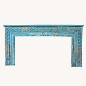 Antique Mộc Mạc Ấn Độ Vintage Đau Khổ Xoài Rắn Gỗ Handmade Lối Vào Accent Phòng Khách Bảng Điều Khiển Bán Buôn