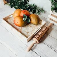 Plateau décoratif de luxe, 8 pièces, incrustation de perles, plateau de service, avec poignées