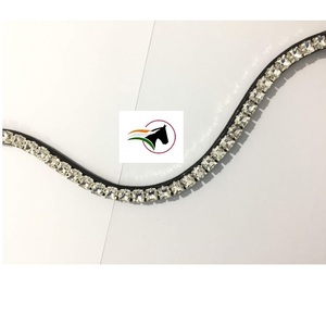 Bande adhésive rétro à sourcils pour cheval, en cristal opale transparent, de luxe, économique, tendance, avec bande ouverte au dos, à boucle, 1 pièce - Product Image 2