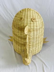 Handmade Rattan Weaving animal Storage <b>Basket</b> rooster reindeer <b>Picnic</b> food Container christmas gift presnets tabletop <b>baskets</b> - Product Image 2