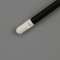 Muestra Gratuita de Hisopo de Microfibra de Poliéster con Mango Negro, Antiestático, de Doble Punta, Sin Pelusas, para Limpieza
