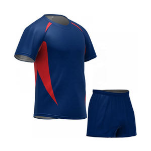 2021ใหม่ราคาถูกขายส่งที่กำหนดเองการออกแบบโพลีเอสเตอร์แน่นธรรมดารักบี้เครื่องแบบ - Product Image 4