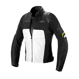 Chaqueta de cuero de moto para mujer con clasificación AA con panel de malla Forro de satén Acolchado Lana transpirable Acabado Protección principal - Product Image 6