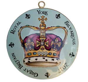 De Metal decoración de Navidad vacaciones redonda de Metal Etiqueta de impresión ornamento del árbol de Navidad - Product Image 6