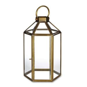 ตะเกียงตกแต่งบ้านรูปดาวทำจากเหล็ก พร้อมแก้วสีชมพูฟ้า สไตล์โมร็อกโกแบบแขวน - Product Image 5