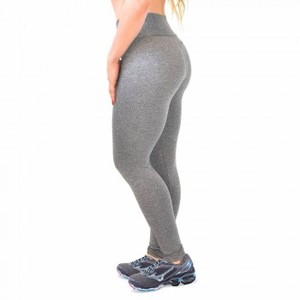 Leggings de gimnasio antibacterianos transpirables de algodón 100% de cintura media para mujer de alta calidad personalizados - Product Image 6