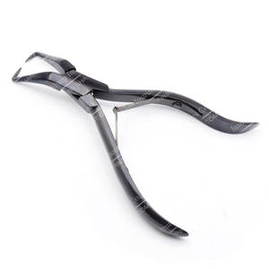 Kit de extensión definitivo negro y dorado de alta calidad, herramientas de extensión de cabello de acero inoxidable con alicates de alta calidad - Product Image 6