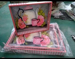 Bandeja DE SERVICIO DE MADERA rectangular de diseñador de hoteles para bodas en casa, para decoraciones navideñas y regalos - Product Image 2