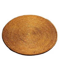 Set de table en rotin tressé, design traditionnel durable, apparence moderne, meubles pour la maison, salon, chambre à coucher