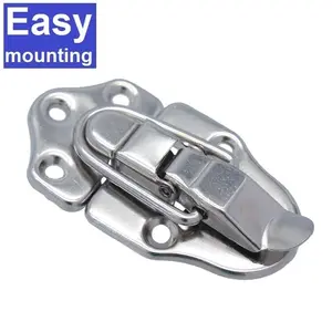 Yeou Cherng rectangle HC261 chrome silver metal toggle lock for special wooden box case hardware screw mounting fashion locks