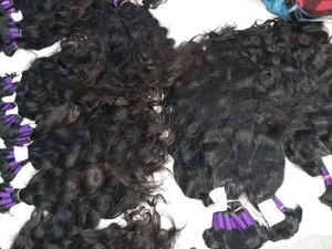 Extensiones de cabello humano indio, doble estiramiento, triple máquina, la mejor calidad - Product Image 3