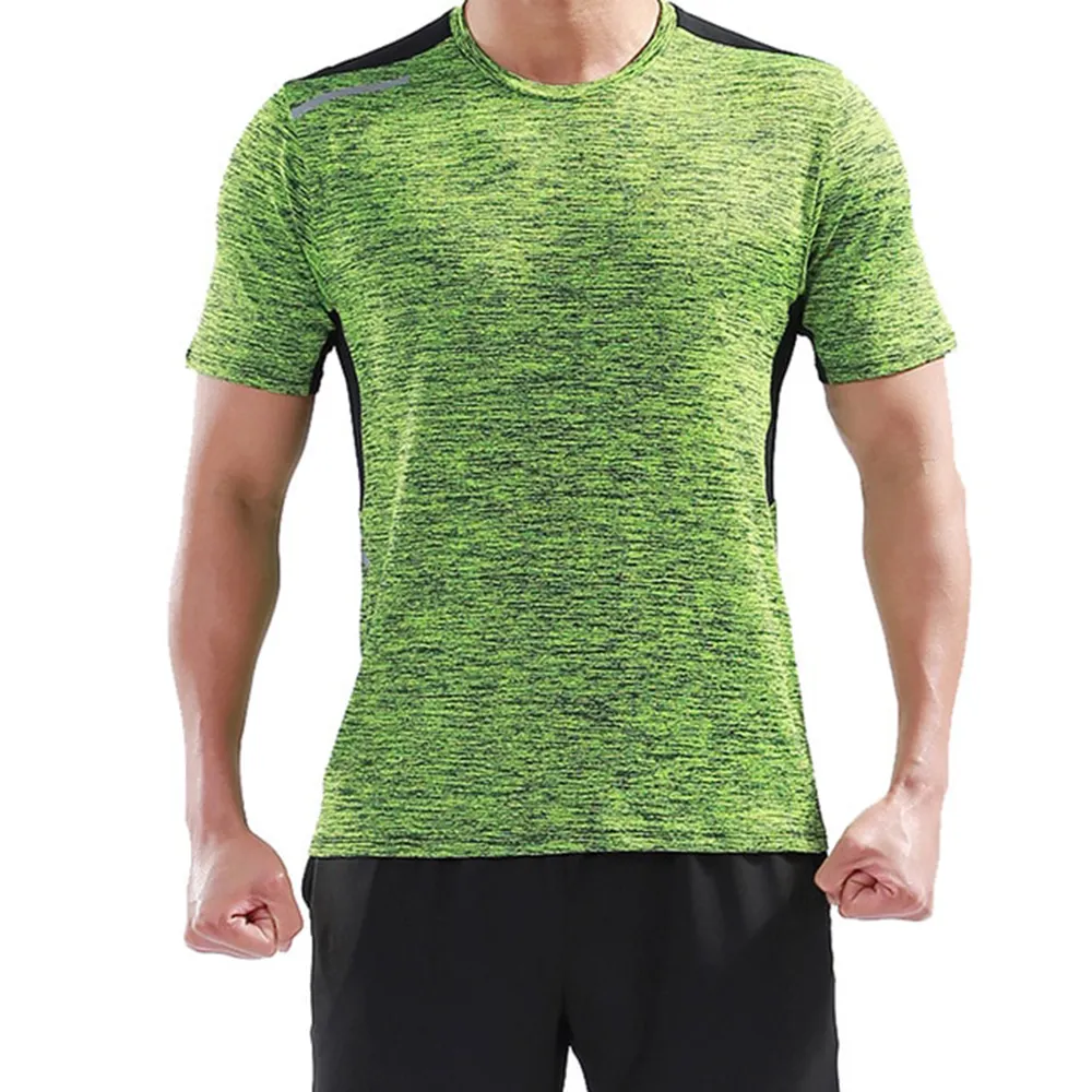 Wholesale Customized Athletic Running Sports Wear Compression Gym Men's Muscle Fitness Clothes O Neck Bamboo T Shirts
