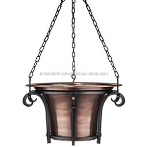 Jardinière de balcon suspendue en corde Jardinière de pot de fleur moderne galvanisée décorative - Product Image 4