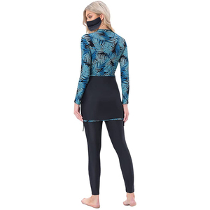 Maillot de bain personnalisé hijab, 2 pièces, vêtements de plage pour femmes musulmanes, maillot de bain mode de luxe, marque privée, service islamique OEM pour femmes, imprimé pour adultes - Product Image 4