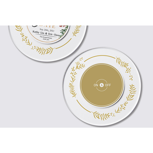 Tarjeta de Invitación de Boda de Acrílico LED Personalizada con Estilo Brillante para Guardar la Fecha - Product Image 5