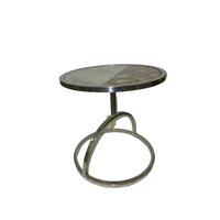 Offre spéciale, table basse en acier inoxydable et dessus en marbre, table de lit d'appoint, table basse et table à thé en acier inoxydable