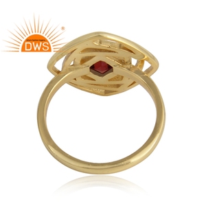 Natural <b>Garnet</b> Gemstone <b>Ring</b> Girls Jewelry Wholesaler 925 Sterling <b>Silver</b> <b>Ring</b> Jewelry Supplier - Product Image 3