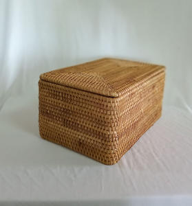 Cestas de almacenamiento de ratán de alta calidad, cesta para la colada con tapa para el hogar, restaurante o hotel hecha a mano de Vietnam - Product Image 3