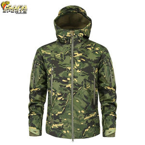 Vestes de chasse en polyester de haute qualité pour hommes, coupe-vent tactique en polaire imperméable avec plusieurs couleurs, vêtements de chasse - Product Image 4