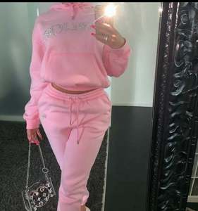 Venta al por mayor de las mujeres de alta venta de logotipo personalizado de gran tamaño de 2 piezas de secado rápido chándal de lana de estilo sostenible chándales femeninos - Product Image 2