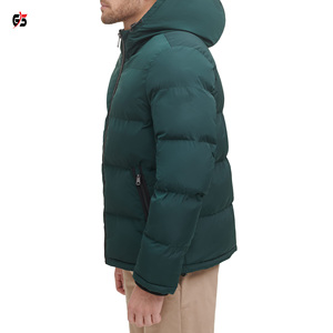 Veste bouffante pour hommes, vêtements d'hiver avec fermeture éclair, à capuche, manches longues, Logo personnalisé imprimé, Patch en caoutchouc, qualité supérieure, vente en gros, collection 2020 - Product Image 2