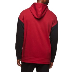 Sweat à capuche en molleton de coton rouge et noir pour hommes Nouveau design de mode avec broderie à rayures et diamants Produit fini respirant - Product Image 6
