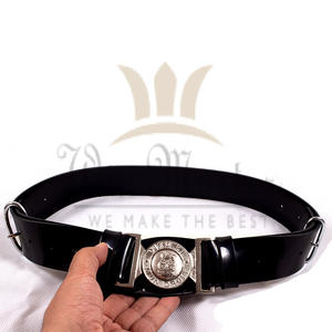 เข็มขัดพีวีซีสำหรับพิธีการพร้อมหัวเข็มขัดสีดำอุปกรณ์ป้องกันภัยส่วนบุคคล - Product Image 2