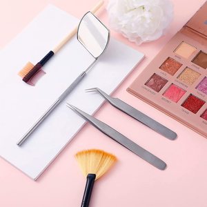 Nuevo Espejo para Pestañas, Espejo de Alta Calidad con Pinzas Curvas Premium para Extensión de Pestañas - Product Image 3