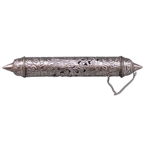 Recipiente de letras grabado religioso hecho de cobre y latón tallado decoración navideña - Product Image 5