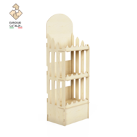 Présentoir en bois de bouleau pré-assemblé de qualité supérieure, style italien, fabriqué en Italie pour les magasins, supermarchés, présentoirs design