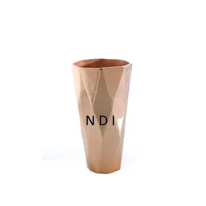 Hand Engraved Decorative Aluminium Flower Vases Hot Sale European Style Designer Flower Vase Supplier From India