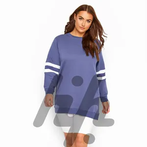 Side strips Long Sleeves Sweatshirts Women Light Weight Premium Quality Sweatshirt for Women Manufactured by Huzaifa Products