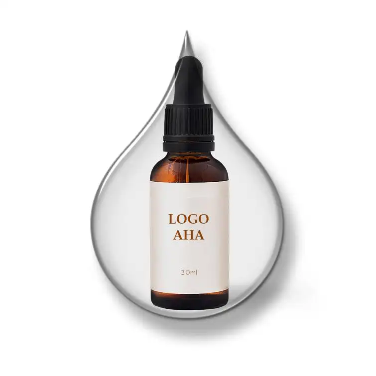 Private Label Alpha Hydroxy Lactic Acid Anti Pigmentation brightening Whitening Skin Tonic Clear Fruit Serum Vitamine C AHA