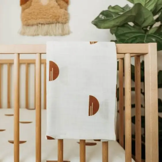 플로럴 디자인 모슬린 포대기 담요 맞춤형 패턴 유기농 이중 거즈 인쇄 포대 맞춤형 포장