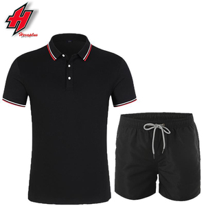 Vêtements de sport d'été personnalisables pour hommes Nouveau design Survêtement écologique avec logo Ensemble short de maternité grande taille - Product Image 6