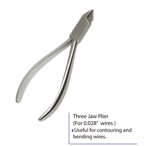 Pince orthodontique de pliage de fil de contour à trois mâchoires de haute qualité pince dentaire Instruments chirurgicaux - Product Image 3